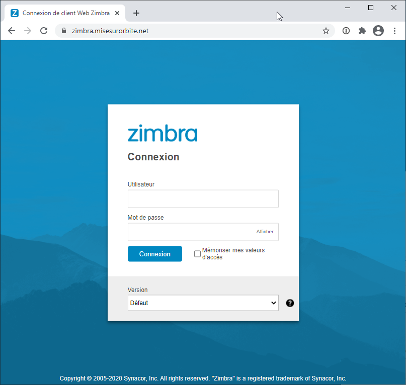Configurer le répondeur Zimbra dans le webmail Mise Sur Orbite